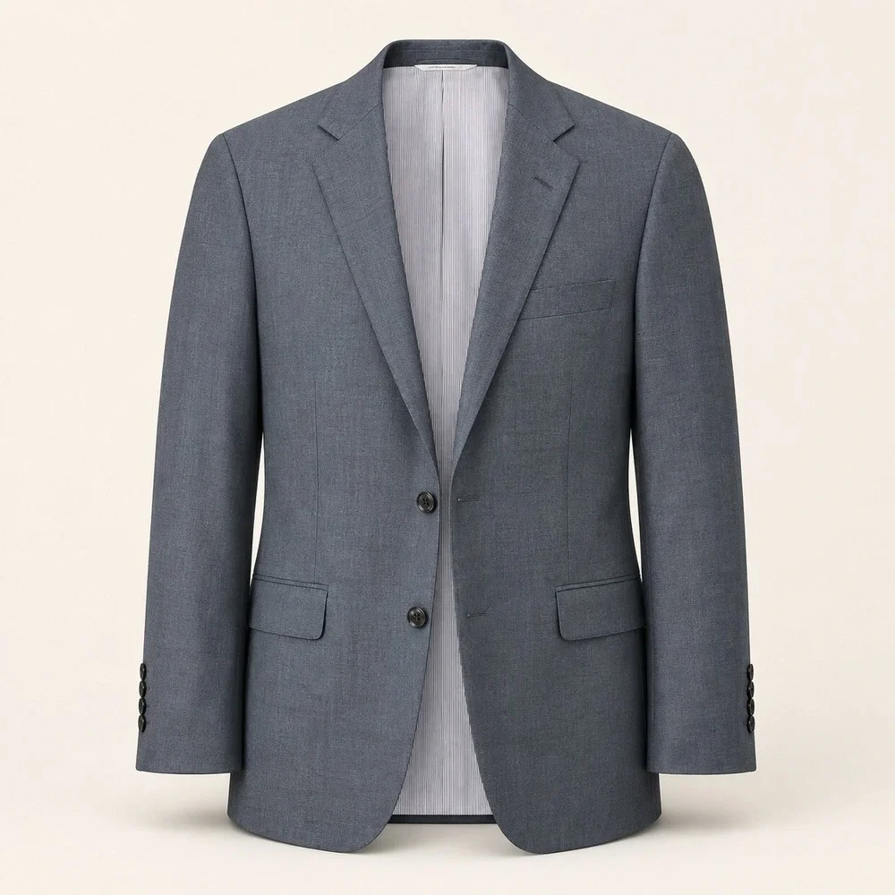 Brooks Brothers Red Fleece Size 42R Gray Wool Blazer Preppy Ivy League Classic
